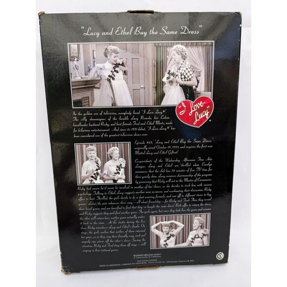 I Love Lucy Barbie Dolls Episode 69 Lucy and Ethel Buy the Same Dress In Box - Picture 6 of 8